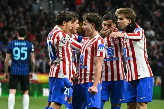 Gol dramatis Gimenez menangkan Atletico Madrid 2-1 atas Inter Milan
