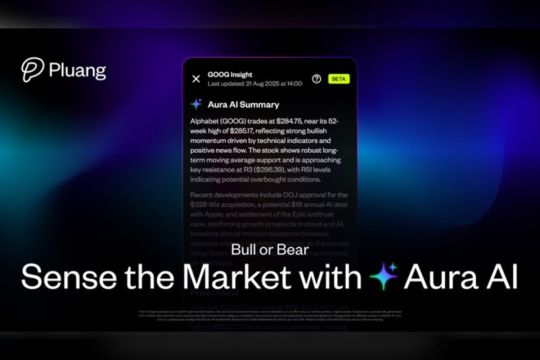 Pluang Luncurkan Aura AI: Fitur AI Trading Saham & Crypto Pertama di Indonesia