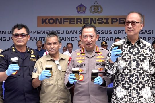 Kemenkeu dan Polri gagalkan ekspor ilegal turunan CPO senilai Rp28,7 M