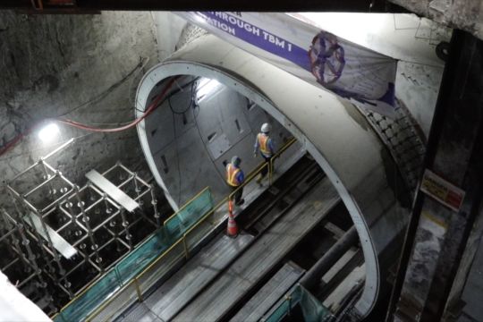 Mengintip proyek pembangunan Stasiun Sawah Besar di MRT Fase 2A