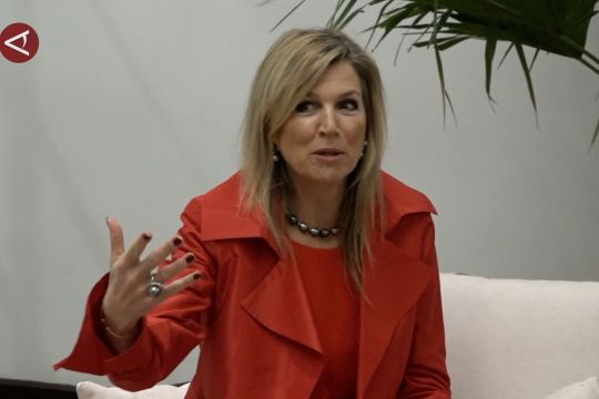 Ratu Maxima bicara kesehatan keuangan dengan Menko Airlangga