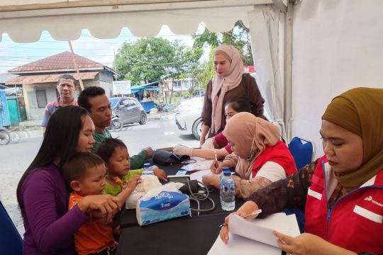 Pertamina Fuel Terminal Medan buka posko kesehatan pascabanjir