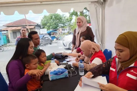 Pertamina Fuel Terminal Medan buka posko kesehatan pascabanjir