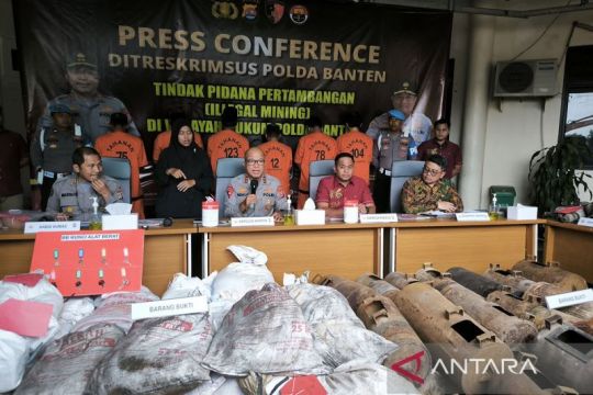 Polda Banten ungkap 10 kasus tambang ilegal di tiga wilayah