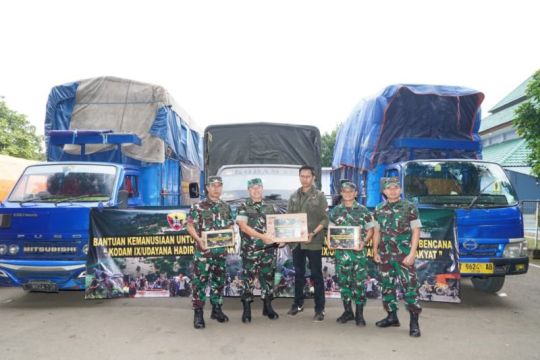 Kodam Udayana kirim bantuan untuk korban bencana alam di Sumatera 