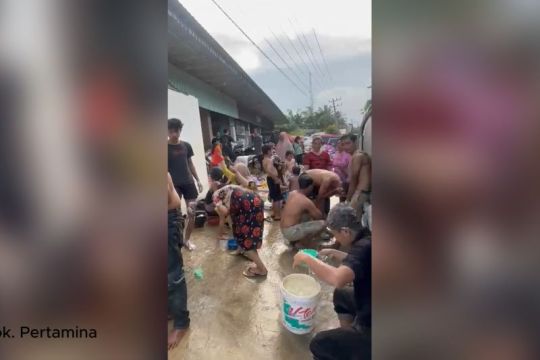 Warga Aceh Tamiang kembali nikmati air bersih, cuci pakaian dan mandi