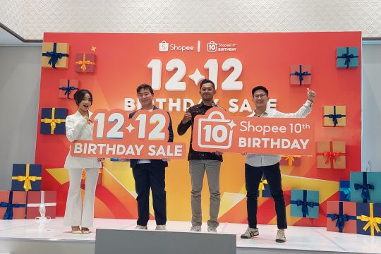 Puncak promo 12.12 meriahkan perayaan 10 tahun Shopee