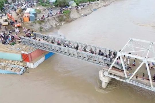 Pangdam: 8 jembatan terdampak bencana Sumatera rampung diperbaiki