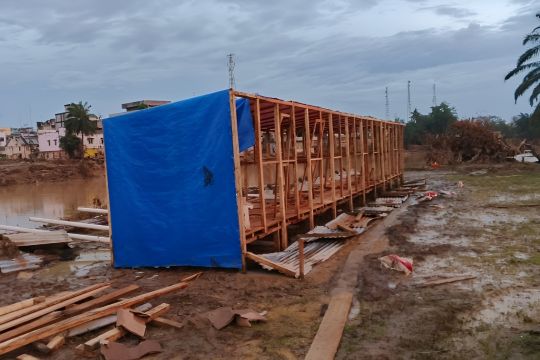 Polri bangun fasilitas MCK umum di Aceh Tamiang