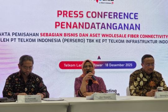 Telkom resmi sepakati spin-off aset fiber optik tahap I ke InfraNexia