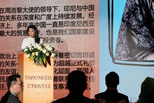 Wakil Dubes Irene perkenalkan diri ke masyarakat di Beijing