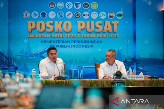 Seskab cek posko pemantauan transportasi jelang Natal dan Tahun Baru