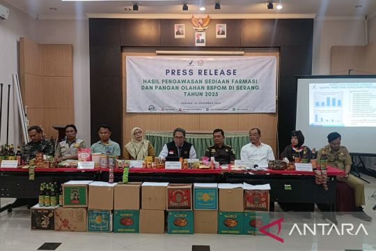 BBPOM Serang sita ratusan ribu obat-makanan ilegal sepanjang 2025