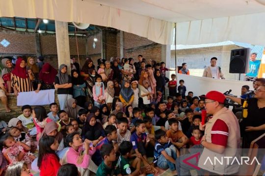 BNPB gelar "trauma healing" bagi anak korban bencana di Agam