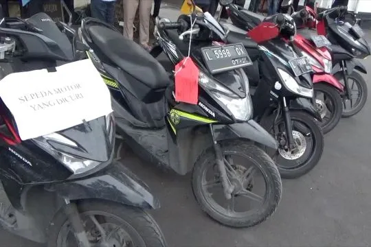 Polrestabes Surabaya ungkap 43 kasus pencurian kendaraan bermotor