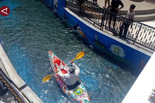 Wisata perahu kano, tujuan liburan baru di Madiun
