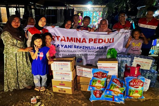 Pertamina Kalimantan salurkan bantuan untuk korban banjir Balangan