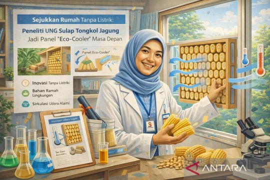 Peneliti UNG jadikan tongkol jagung panel 'Eco-Cooler' masa depan