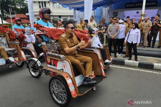 Pemkot Malang: Pengisian daya becak listrik beroperasi sebelum Lebaran