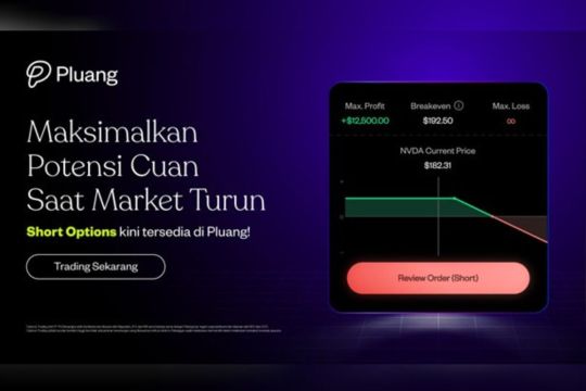 Pluang jadi yang Pertama Luncurkan &lsquo;Short Options&rsquo; untuk Trading Saham Amerika di Indonesia