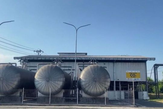 PTPN I Produksi CO2 Cair Derivat Pabrik Etanol