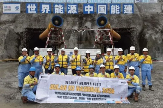 Dirut Dahana Kunjungi Proyek PLTA Upper Cisokan, Tegaskan Komitmen K3 dan Mutu Kerja