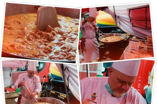 Chef Prancis memasak di dapur umum, bantu penyintas longsor Cisarua