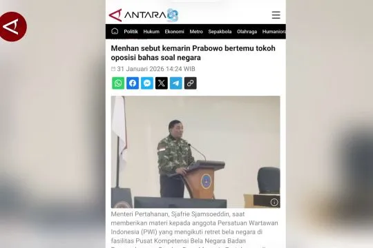 Mensesneg akui Presiden bertemu tokoh masyarakat, bukan oposisi