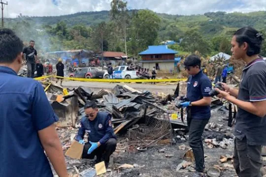 Hasil olah TKP: kebakaran Pasar Tolikara karena korsleting listrik