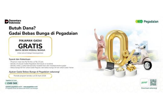 PT Pegadaian kembali hadirkan program Gadai Bebas Bunga untuk masyarakat