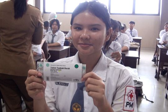 Dinkes Palangka Raya bagi-bagi tablet tambah darah untuk siswi SMP-SMA