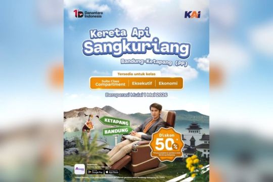 KA Sangkuriang Layani Rute Langsung Bandung&ndash;Banyuwangi, Tiket Perdana Diskon 50%