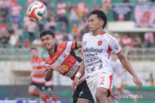BRI Super League : Madura United kalahkan Bali United