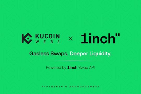 KuCoin Web3 Wallet Kini Terintegrasi dengan 1inch Swap API, Hadirkan Transaksi RWA Tanpa Gas Tokens dan Perlindungan MEV