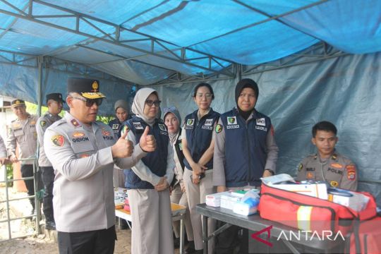 Polda Sultra siagakan posko kesehatan dan bencana banjir di Kendari