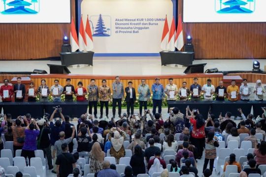 BRI bersama pemerintah dorong penguatan ekonomi kreatif di Bali lewat akad massal KUR UMKM