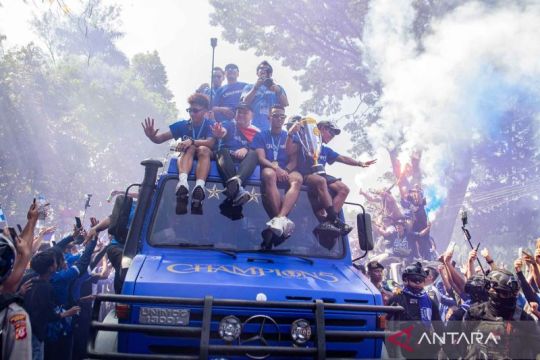 Persib Bandung berpawai keliling kota rayakan juara BRI Super League 2026