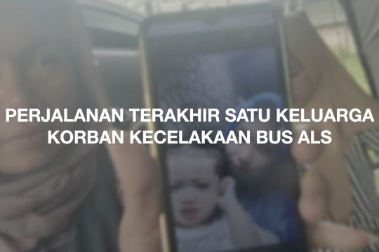 Perjalanan terakhir satu keluarga korban kecelakaan bus ALS