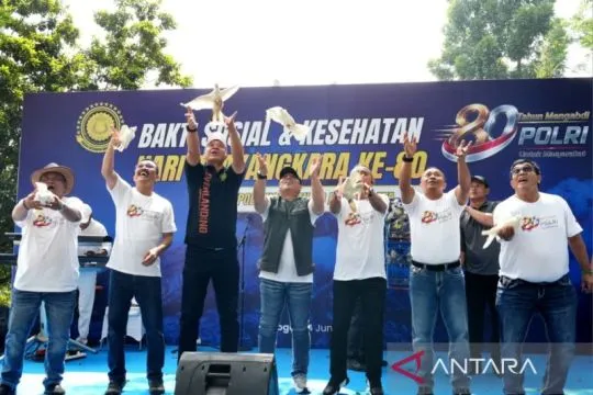 Wakapolri pimpin aksi lingkungan sambut Hari Bhayangkara ke-80