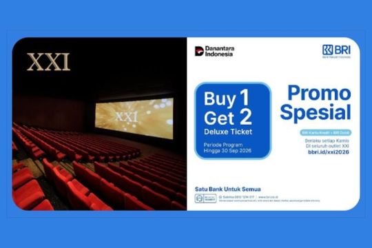 Nonton bioskop di XXI jadi makin hemat dan seru dengan promo spesial BRI