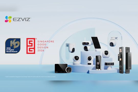 Diberi penghargaan oleh K-Digital Brand Award dan Singapore Good Design Award, EZVIZ Tegaskan Kepemimpinannya dalam inovasi produk