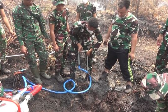 TNI bangun 40 sumur bor untuk perkuat penanganan karhutla Tumbang Nusa