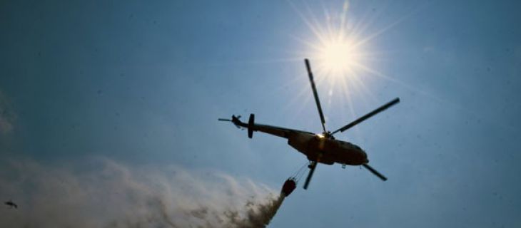 Tiga helikopter bom air dikerahkan untuk atasi kebakaran lahan Riau