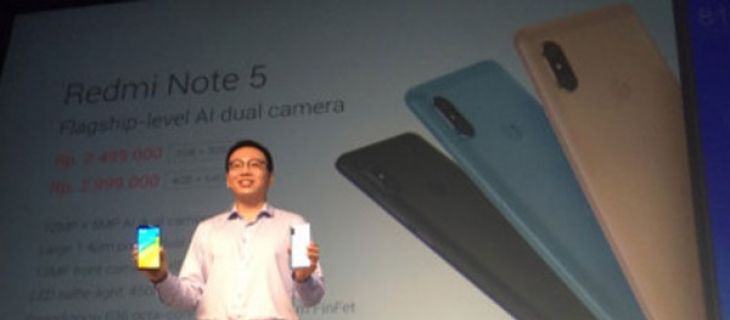Xiaomi luncurkan Redmi Note 5 berkamera ganda