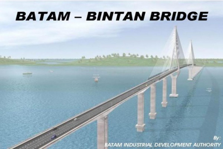 Membentang tujuh km, jembatan Batam-Bintan direncanakan mulai dibangun 2019