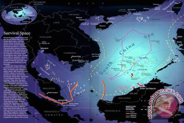 Klaim di Laut China Selatan harus sesuai hukum internasional