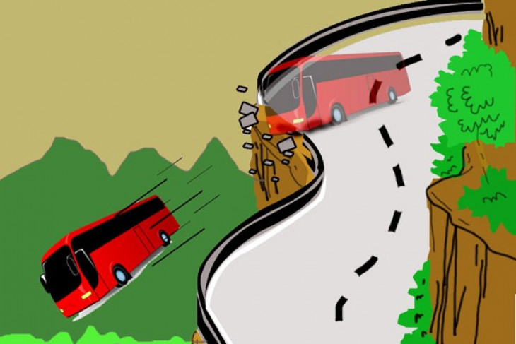 Bus terjun ke jurang di Tunisia, 24 tewas