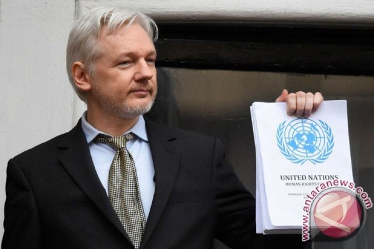 Polisi Inggris tangkap Julian Assange di Kedubes Ekuador