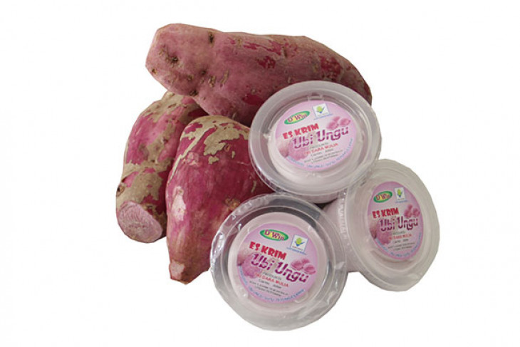 Balitkabi Balitbangtan mengembangkan es krim ubi jalar ungu | antara news