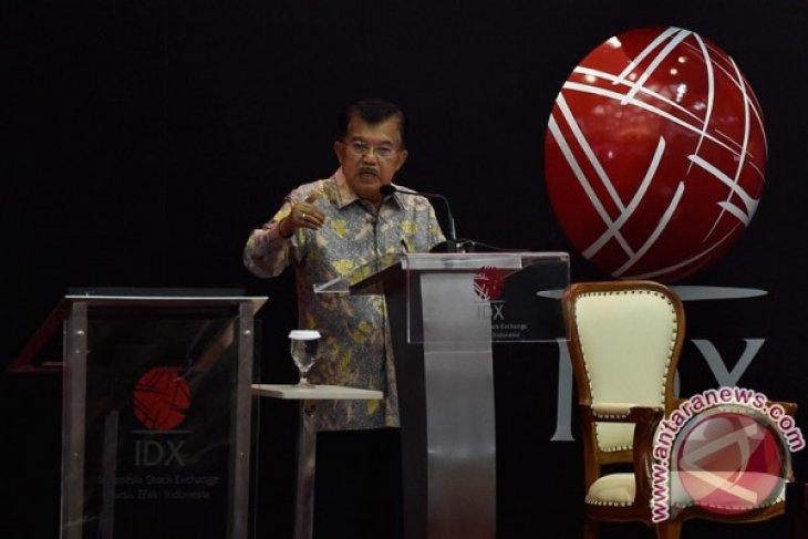 Transaksi saham pertama tahun baru dibuka Wapres JK